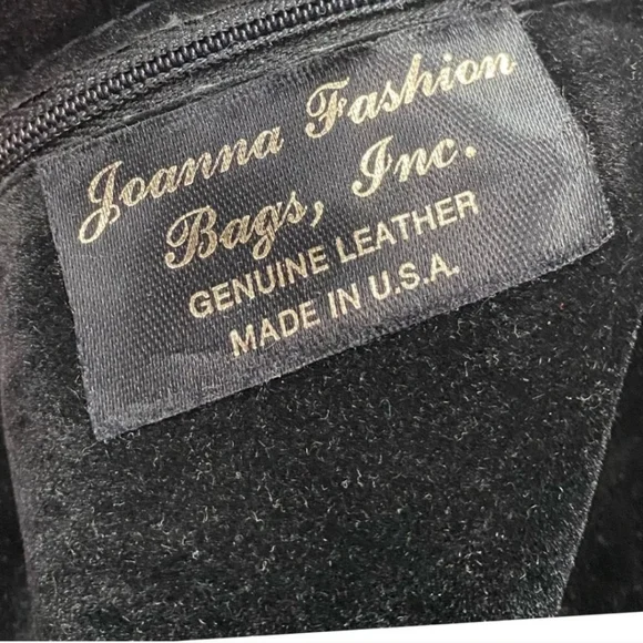 Vintage 70s Leather & Snakeskin Envelope Handbag Black Perforated Velvet Lined - Picture 11 of 14